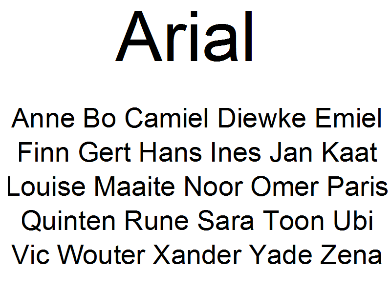 Шрифт arial 3