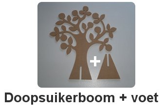 doopsuikerboom met voet