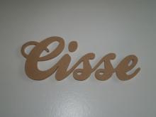 Houten naam met letter C