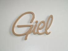 Letters Giel in Saginaw Bold