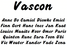 Vascon Lettertype