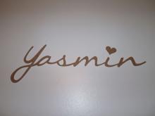 Houten naam met letter Y